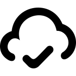 Cloud Ok 1071 SVG Icon